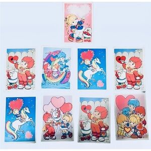 RARE FIND Vintage Set of 9 Unused Rainbow Brite Valentines with Envelopes